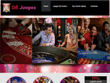 Tablet Screenshot of oejuegos.com